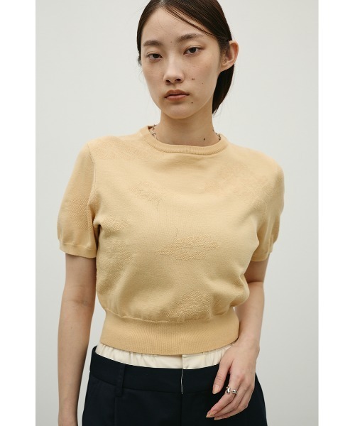 STYLEMIXER(スタイルミキサー)の「フラワージャガードニット(ニット/セーター・レディース・オレンジ系その他/ブラック/ホワイト・FREE)」の13枚目の写真
