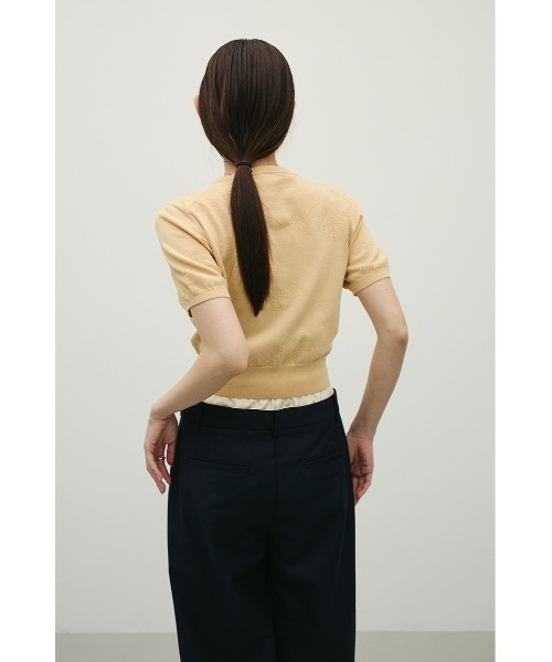 STYLEMIXER(スタイルミキサー)の「フラワージャガードニット(ニット/セーター・レディース・オレンジ系その他/ブラック/ホワイト・FREE)」の14枚目の写真