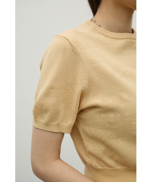 STYLEMIXER(スタイルミキサー)の「フラワージャガードニット(ニット/セーター・レディース・オレンジ系その他/ブラック/ホワイト・FREE)」の16枚目の写真