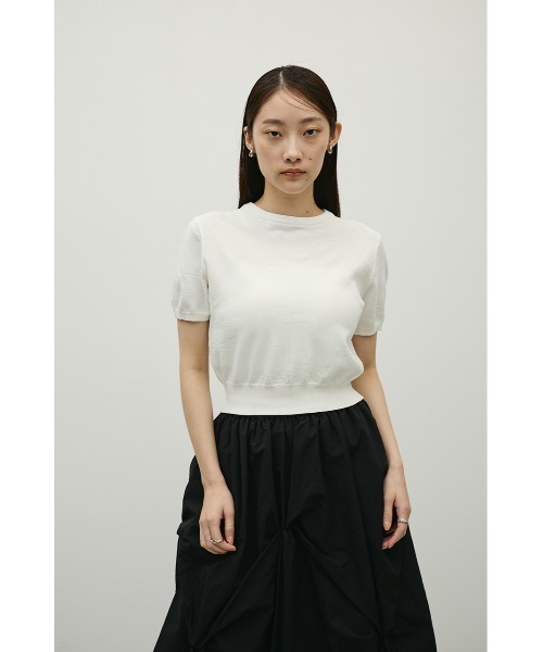 STYLEMIXER(スタイルミキサー)の「フラワージャガードニット(ニット/セーター・レディース・オレンジ系その他/ブラック/ホワイト・FREE)」の21枚目の写真