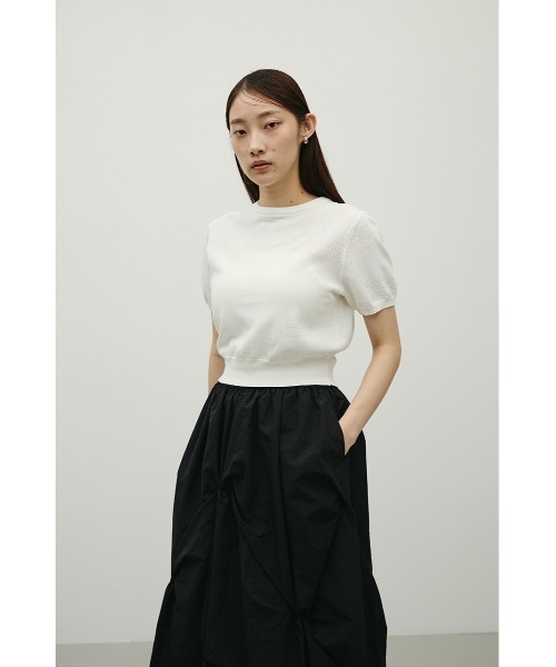 STYLEMIXER(スタイルミキサー)の「フラワージャガードニット(ニット/セーター・レディース・オレンジ系その他/ブラック/ホワイト・FREE)」の22枚目の写真