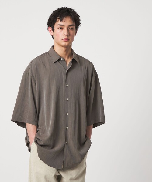 CITEN(シテン)の「<CITEN>フェードツイルビッグシャツ(シャツ/ブラウス・メンズ・ブラック/グレー・L/M)」の3枚目の写真