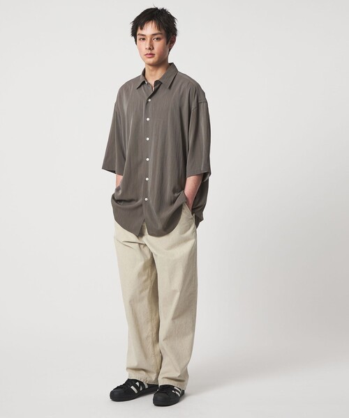 CITEN(シテン)の「<CITEN>フェードツイルビッグシャツ(シャツ/ブラウス・メンズ・ブラック/グレー・L/M)」の4枚目の写真