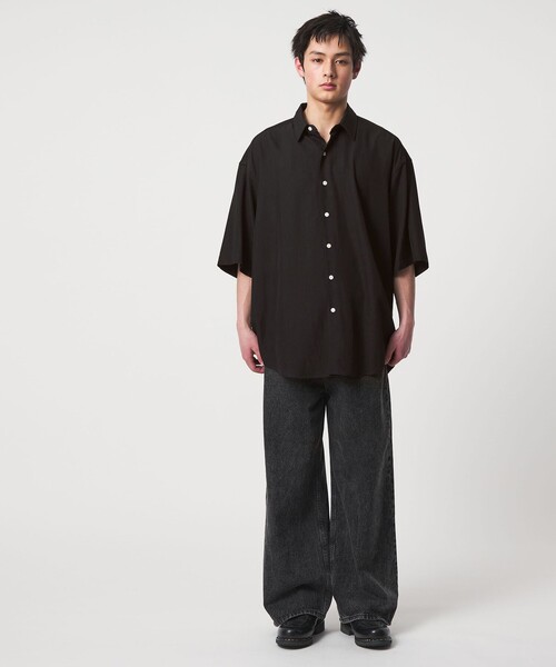 CITEN(シテン)の「<CITEN>フェードツイルビッグシャツ(シャツ/ブラウス・メンズ・ブラック/グレー・L/M)」の6枚目の写真