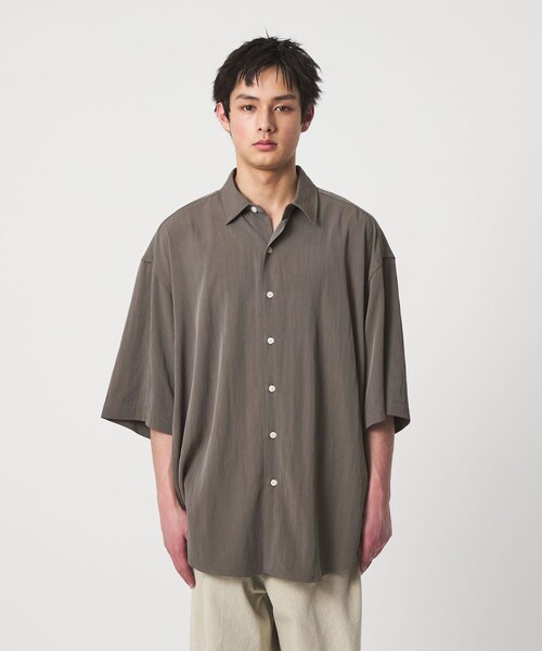 CITEN(シテン)の「<CITEN>フェードツイルビッグシャツ(シャツ/ブラウス・メンズ・ブラック/グレー・L/M)」の7枚目の写真