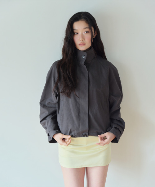 HOMEBODY THINGS(ホームバディ ティングズ)の「Stand Collar Jacket (CHARCOAL)(ブルゾン・レディース・その他・FREE)」の2枚目の写真