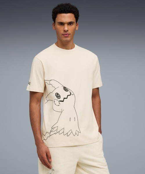 PUMA(プーマ)の「PUMA プーマ メンズ PUMA x ポケモン リラックスドグラフィック 半袖 Tシャツ(Tシャツ/カットソー・メンズ・ライトピンク/ブラック/ホワイト/オフホワイト・X-LARGE/MEDIUM/LARGE/SMALL/X-SMALL)」の3枚目の写真