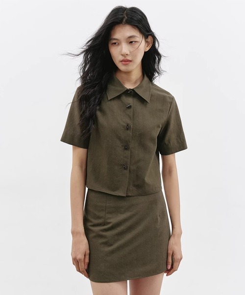 EIGHTHMONTH（エイスマンス）の「ショートスリーブシャツ EM26s074【EIGHTHMONTH】（シャツ/ブラウス・レディース・カーキ・S/M）」の10枚目の写真