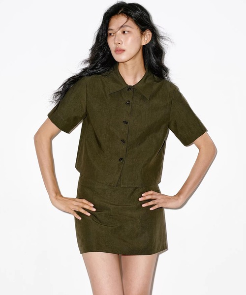 EIGHTHMONTH（エイスマンス）の「ショートスリーブシャツ EM26s074【EIGHTHMONTH】（シャツ/ブラウス・レディース・カーキ・S/M）」の12枚目の写真