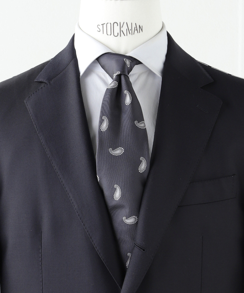 EDIFICE(エディフィス)の「AX Classico Seta ペイズリータイ(ネクタイ・メンズ・ブラウン/ネイビー・FREE)」の2枚目の写真