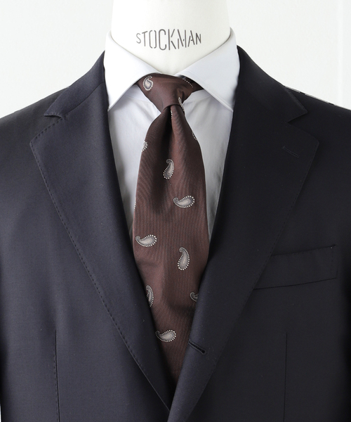 EDIFICE(エディフィス)の「AX Classico Seta ペイズリータイ(ネクタイ・メンズ・ブラウン/ネイビー・FREE)」の1枚目の写真