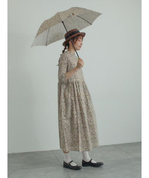 TSUHARU by Samansa Mos2（ツハルバイサマンサモスモス）の「【LIBERTY FABRICS】Botanical Language柄ワンピース（ワンピース・レディース・キナリ/ブルー・F）」の12枚目の写真