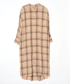 Gold-Buttoned Plaid Knit Dress（ワンピース）｜Her lip to（ハー