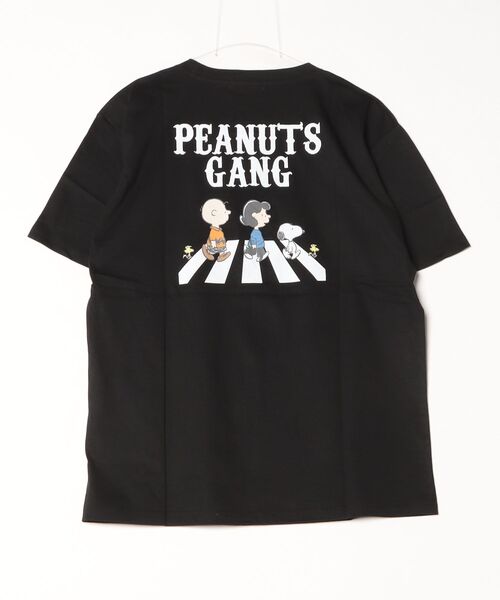 PEANUTS(ピーナッツ)の「PEANUTSプリントTシャツ 半袖(Tシャツ/カットソー・レディース・オフホワイト/グレイッシュベージュ/オートミール/ネイビー/ライトカーキ/ブラック・L/M/LL)」の8枚目の写真