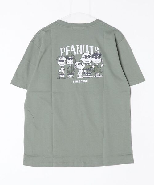 PEANUTS(ピーナッツ)の「PEANUTSプリントTシャツ 半袖(Tシャツ/カットソー・レディース・オフホワイト/グレイッシュベージュ/オートミール/ネイビー/ライトカーキ/ブラック・L/M/LL)」の10枚目の写真