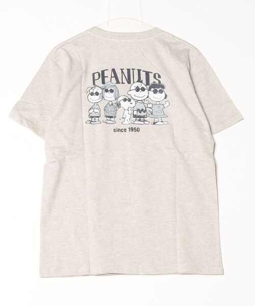 PEANUTS(ピーナッツ)の「PEANUTSプリントTシャツ 半袖(Tシャツ/カットソー・レディース・オフホワイト/グレイッシュベージュ/オートミール/ネイビー/ライトカーキ/ブラック・L/M/LL)」の11枚目の写真