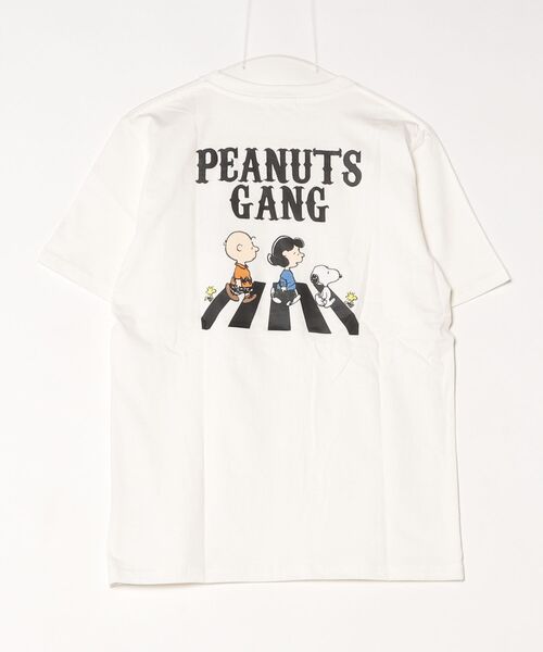 PEANUTS(ピーナッツ)の「PEANUTSプリントTシャツ 半袖(Tシャツ/カットソー・レディース・オフホワイト/グレイッシュベージュ/オートミール/ネイビー/ライトカーキ/ブラック・L/M/LL)」の7枚目の写真