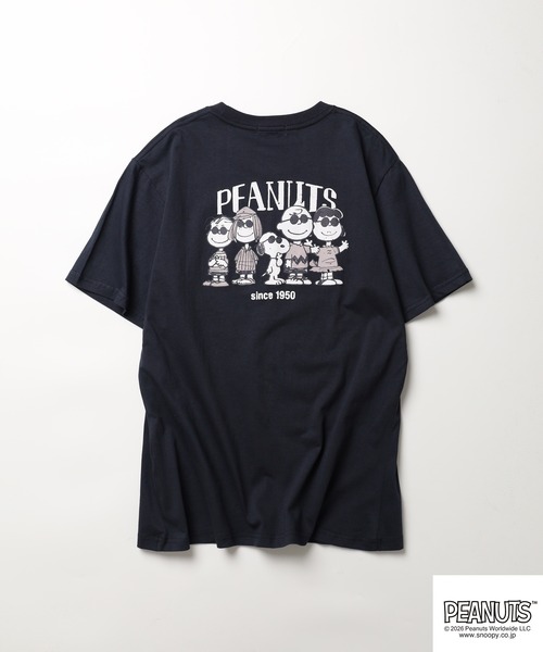 PEANUTS(ピーナッツ)の「PEANUTSプリントTシャツ 半袖(Tシャツ/カットソー・レディース・オフホワイト/グレイッシュベージュ/オートミール/ネイビー/ライトカーキ/ブラック・L/M/LL)」の19枚目の写真