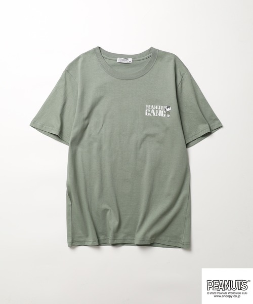 PEANUTS(ピーナッツ)の「PEANUTSプリントTシャツ 半袖(Tシャツ/カットソー・レディース・オフホワイト/グレイッシュベージュ/オートミール/ネイビー/ライトカーキ/ブラック・L/M/LL)」の16枚目の写真