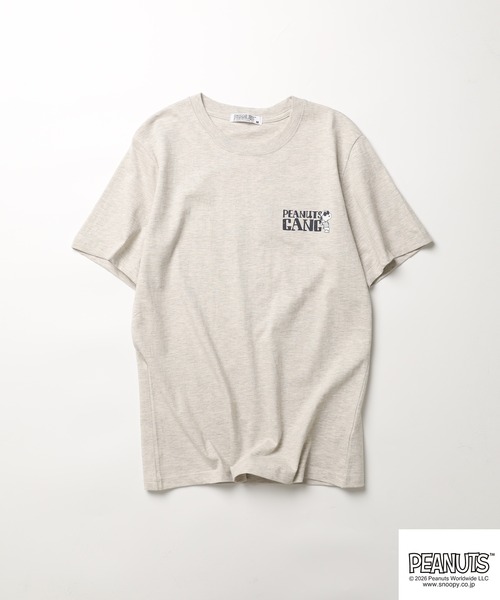 PEANUTS(ピーナッツ)の「PEANUTSプリントTシャツ 半袖(Tシャツ/カットソー・レディース・オフホワイト/グレイッシュベージュ/オートミール/ネイビー/ライトカーキ/ブラック・L/M/LL)」の20枚目の写真