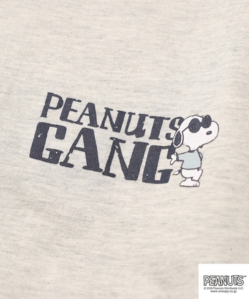 PEANUTS(ピーナッツ)の「PEANUTSプリントTシャツ 半袖(Tシャツ/カットソー・レディース・オフホワイト/グレイッシュベージュ/オートミール/ネイビー/ライトカーキ/ブラック・L/M/LL)」の21枚目の写真