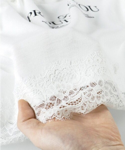 BRANSHES(ブランシェス)の「【WEB限定】ハンカチーフヘム裾肩あきTシャツ(Tシャツ/カットソー・キッズ・ブルーグレー/オフホワイト・100/120/110/140/150/130)」の10枚目の写真