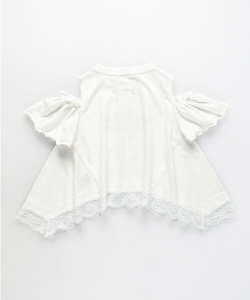 BRANSHES(ブランシェス)の「【WEB限定】ハンカチーフヘム裾肩あきTシャツ(Tシャツ/カットソー・キッズ・ブルーグレー/オフホワイト・100/120/110/140/150/130)」の13枚目の写真