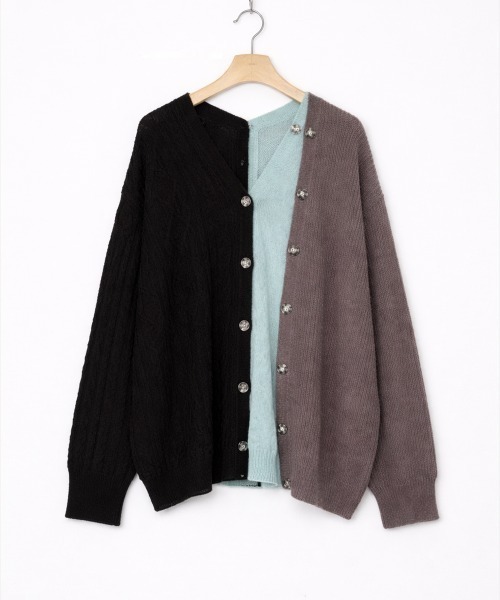 bedsidedrama(ベットサイドドラマ)の「BEDSIDEDRAMA/ベッドサイドドラマ/Triple Fragment Cardigan(カーディガン/ボレロ・レディース・ブラック/グレー/ネイビー・2/1)」の6枚目の写真