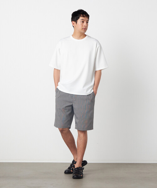 COMME CA ISM(コムサイズム)の「チェックジャガードTシャツ(Tシャツ/カットソー・メンズ・ライトグレー/ホワイト/ブルー/チャコール・LARGE/MEDIUM)」の13枚目の写真