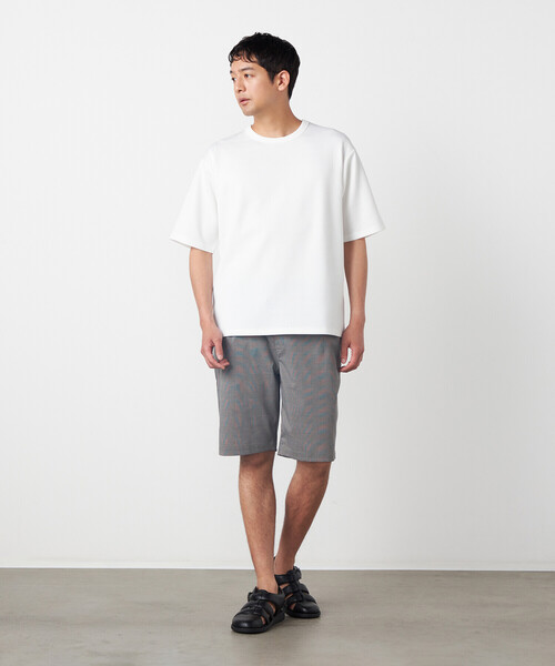 COMME CA ISM(コムサイズム)の「チェックジャガードTシャツ(Tシャツ/カットソー・メンズ・ライトグレー/ホワイト/ブルー/チャコール・LARGE/MEDIUM)」の12枚目の写真
