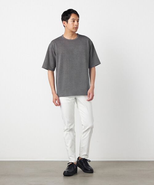 COMME CA ISM(コムサイズム)の「チェックジャガードTシャツ(Tシャツ/カットソー・メンズ・ライトグレー/ホワイト/ブルー/チャコール・LARGE/MEDIUM)」の7枚目の写真