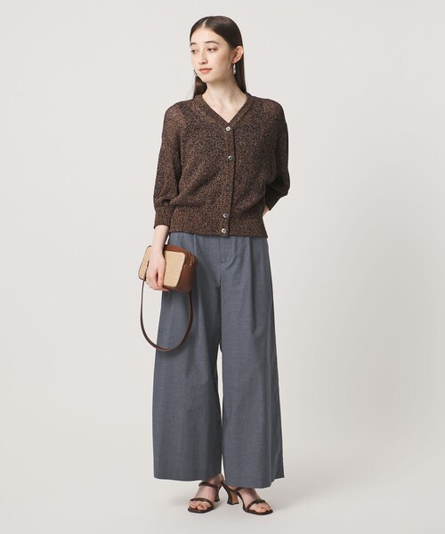 UNITED ARROWS（ユナイテッドアローズ）の「MANTECO POP ワイドパンツ（その他パンツ・レディース・その他7/クリーム/ブラック/ダークブラウン・38/36）」の6枚目の写真