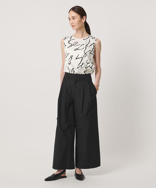 UNITED ARROWS（ユナイテッドアローズ）の「MANTECO POP ワイドパンツ（その他パンツ・レディース・その他7/クリーム/ブラック/ダークブラウン・38/36）」の7枚目の写真