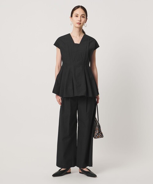 UNITED ARROWS（ユナイテッドアローズ）の「MANTECO POP ワイドパンツ（その他パンツ・レディース・その他7/クリーム/ブラック/ダークブラウン・38/36）」の9枚目の写真