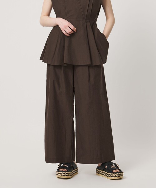 UNITED ARROWS（ユナイテッドアローズ）の「MANTECO POP ワイドパンツ（その他パンツ・レディース・その他7/クリーム/ブラック/ダークブラウン・38/36）」の10枚目の写真