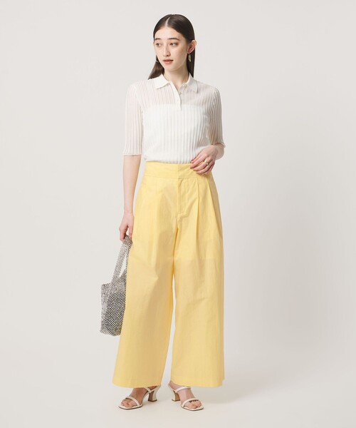 UNITED ARROWS（ユナイテッドアローズ）の「MANTECO POP ワイドパンツ（その他パンツ・レディース・その他7/クリーム/ブラック/ダークブラウン・38/36）」の14枚目の写真