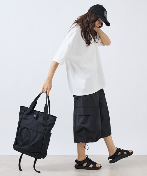 Overland（オーバーランド）の「【OverLand Equipment/オーバーランド・イクイップメント】OL-255003/2WAY　BACKPACK/ビジネス/デイリー使い/ユニセックス【WEB限定】（トートバッグ・メンズ・ブラック・フリー）」の2枚目の写真