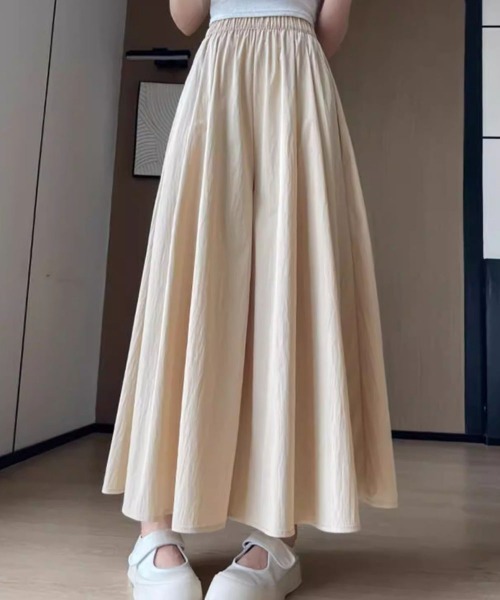 &soiree(アンドソワレ)の「さらさらイージースカートライクパンツ(その他パンツ・レディース・グレー/ブラック/サックスブルー/ブラウン/ピンク/ベージュ・SMALL/MEDIUM/LARGE/X-LARGE)」の4枚目の写真