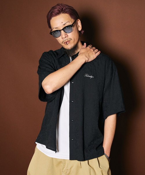 Subciety(サブサエティ)の「Flower jacquard shirt(シャツ/ブラウス・メンズ・イエロー/ミント/ブラック・SMALL/X-LARGE/LARGE/MEDIUM)」の15枚目の写真