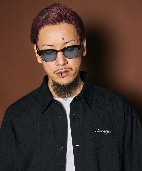 Subciety(サブサエティ)の「Flower jacquard shirt(シャツ/ブラウス・メンズ・イエロー/ミント/ブラック・SMALL/X-LARGE/LARGE/MEDIUM)」の19枚目の写真