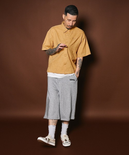 Subciety(サブサエティ)の「Flower jacquard shirt(シャツ/ブラウス・メンズ・イエロー/ミント/ブラック・SMALL/X-LARGE/LARGE/MEDIUM)」の5枚目の写真