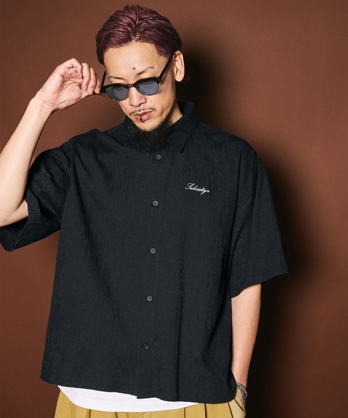Subciety(サブサエティ)の「Flower jacquard shirt(シャツ/ブラウス・メンズ・イエロー/ミント/ブラック・SMALL/X-LARGE/LARGE/MEDIUM)」の17枚目の写真