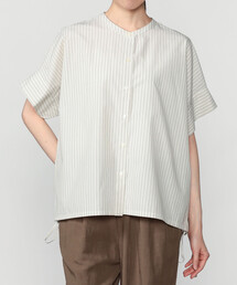 nicholson & nicholson |〈別注〉ドローストリング半袖シャツ WOMEN