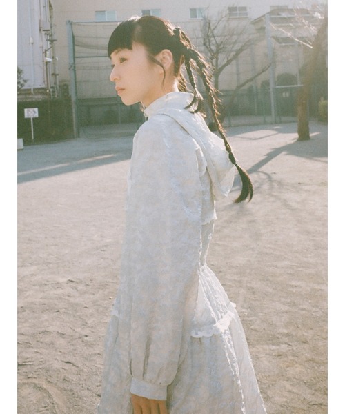 merry jenny（メリージェニー）の「ジャガードフードミニワンピース（ワンピース・レディース・オフホワイト/ミント/ピンク・FREE）」の19枚目の写真