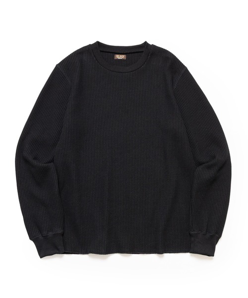 MR.OLIVE（ミスターオリーブ）の「RUGGED DOUBLE YARN WAFFLE / OUTRIDER CREW JERSEY /M263112（Tシャツ/カットソー・メンズ・ブラック/ナチュラル・MEDIUM/LARGE）」の9枚目の写真