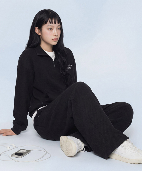 MASMARULEZ APPAREL(マスマルールズ アパレル)の「Textured Waffle Sweatpants_2 Colors(スウェットパンツ・レディース・ブラック/ネイビー・M size/L size)」の11枚目の写真