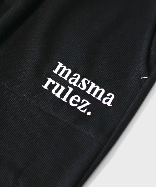MASMARULEZ APPAREL(マスマルールズ アパレル)の「Textured Waffle Sweatpants_2 Colors(スウェットパンツ・レディース・ブラック/ネイビー・M size/L size)」の17枚目の写真
