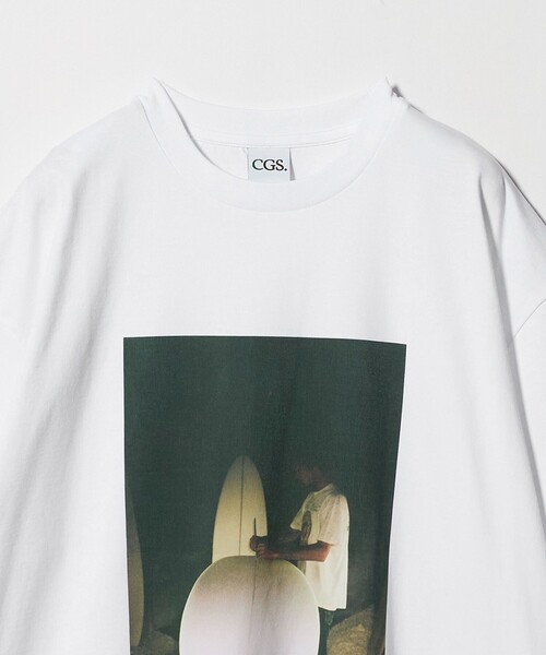 California General Store（California General Store）の「＜CGS.＞ROKI ボード フォト Ｔシャツ（Tシャツ/カットソー・メンズ・ダークグレー/ホワイト・M/XL/S/L）」の13枚目の写真