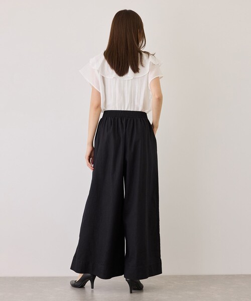 Jayro（ジャイロ）の「スラブデニムロングワイドパンツ（デニムパンツ・レディース・チャコールグレー/ブルー系その他4/ネイビー/ブラック・M）」の10枚目の写真