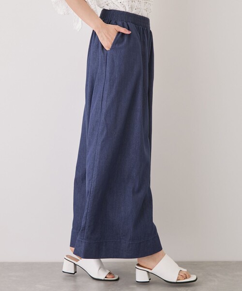 Jayro（ジャイロ）の「スラブデニムロングワイドパンツ（デニムパンツ・レディース・チャコールグレー/ブルー系その他4/ネイビー/ブラック・M）」の19枚目の写真